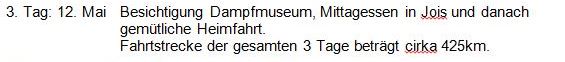 2019-05-12 Frühjahrsausfahrt 3. Tag