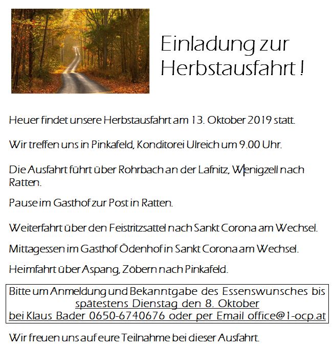 2019-10-13 Herbstausfahrt Ödenhof