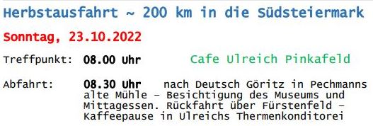 2022-10-23 Herbstausfahrt