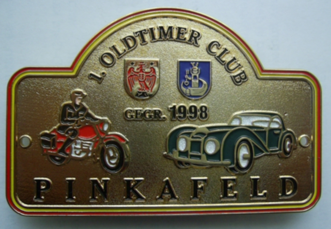 Metall-Plakette